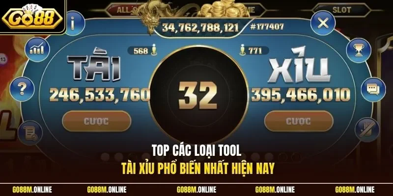 Top các loại tool Tài Xỉu phổ biến nhất hiện nay